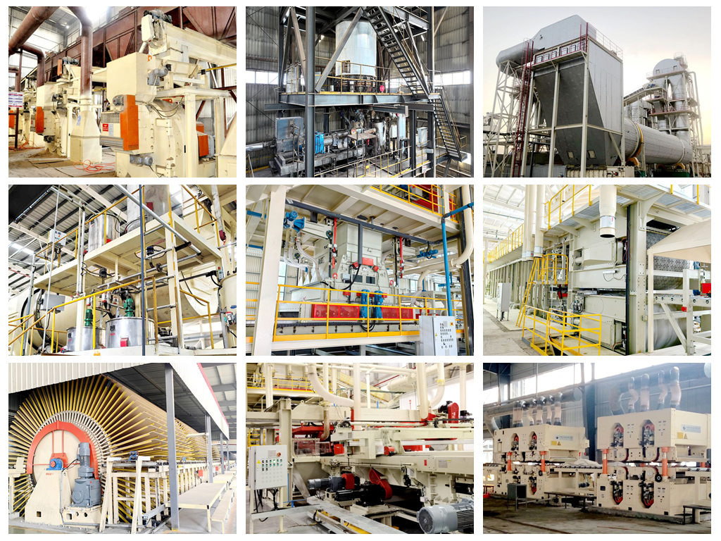 MDF production line Ligne de production MDF