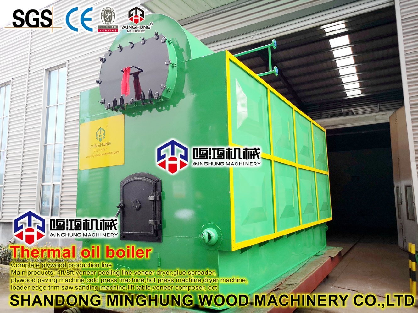 Chaudière à vapeur de biomasse d'usine de la Chine pour la presse chaude de contreplaqué