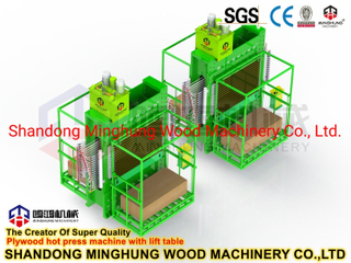 Presse à chaud de placage de contreplaqué de vapeur d'huile multicouche hydraulique