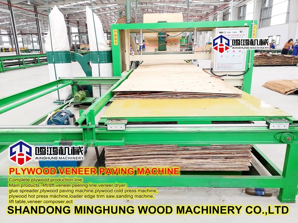Machine de pavage de noyau de placage pour la machine de travail du bois de contreplaqué