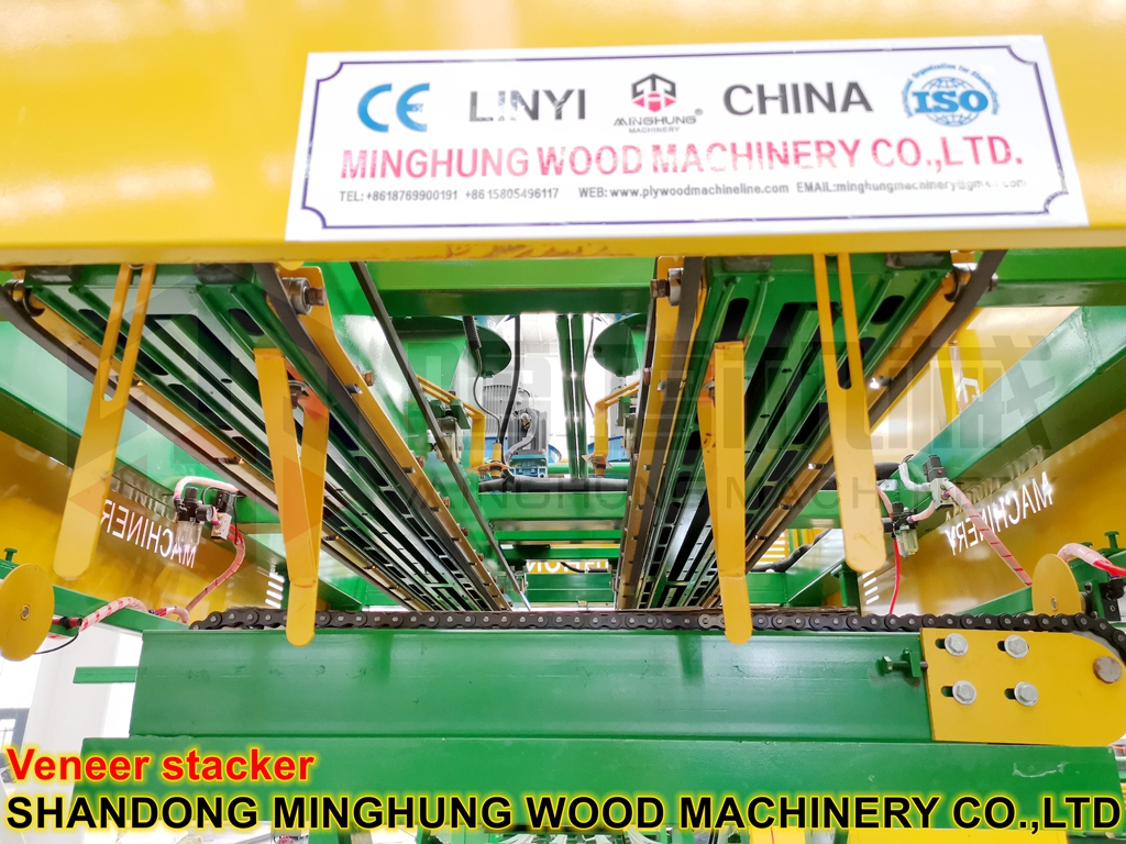 d&eacute;tails de l'empileur de placage