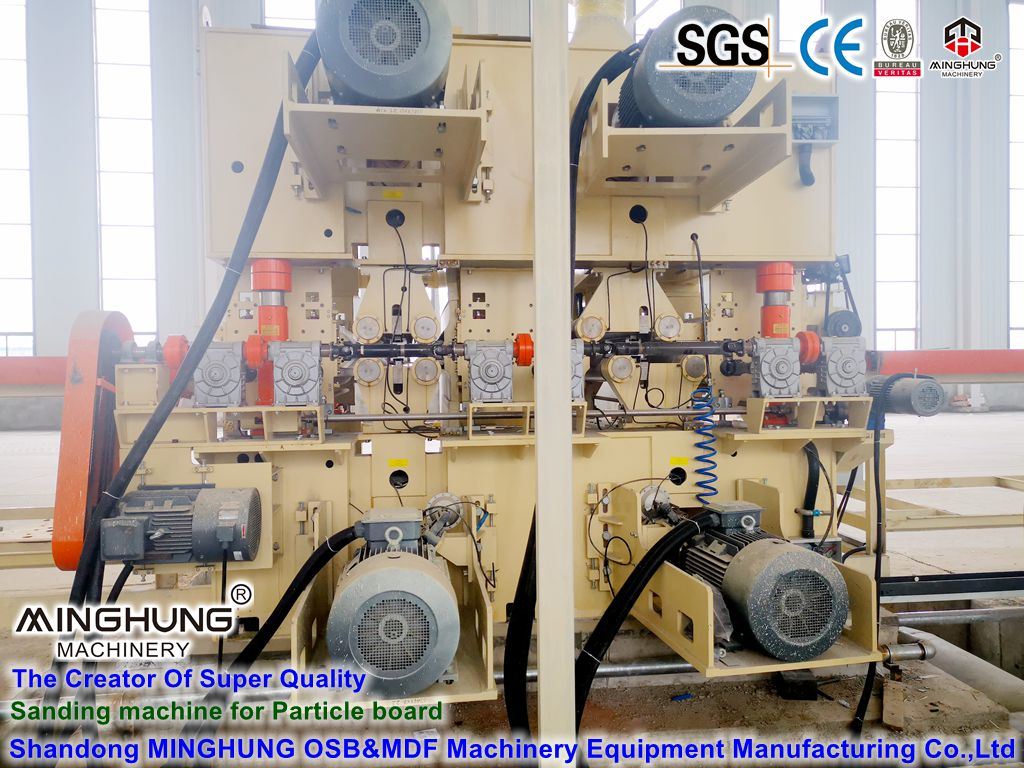 Chine Ponceuse ponceuse pour panneaux à base de bois panneaux de particules panneaux d'aggloméré OSB MDF HDF ligne de production 