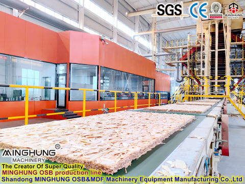 chaîne de production d'OSB de machines à bois de panneaux de particules de 25mm