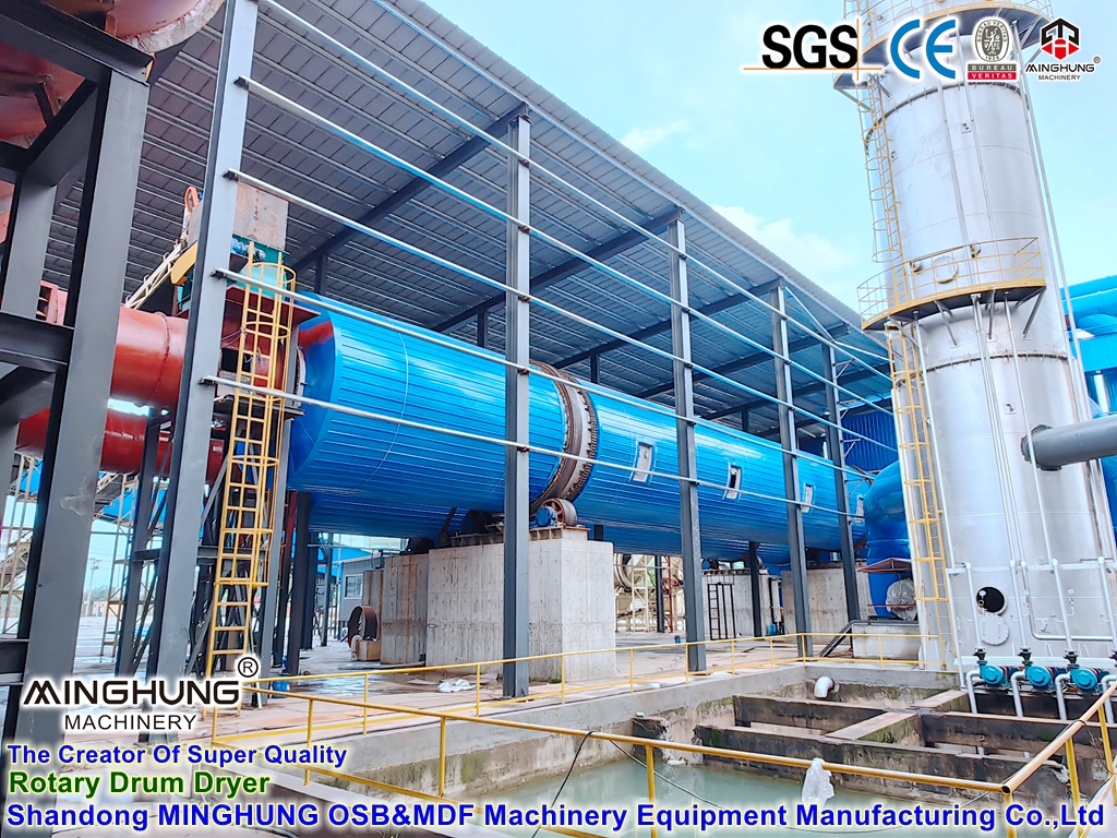 Équipement de ligne de production de panneaux de particules OSB Minghung pour le bâtiment/décoration