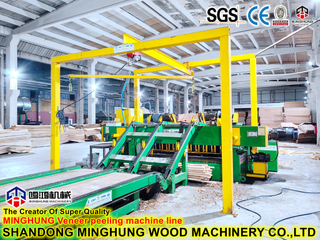 Tour à peler les placages sans broche en Chine