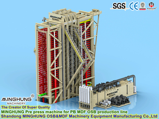 Fabricant de ligne HDF pour panneaux de particules OSB MDF HDF : Machine de presse à chaud hydraulique thermique pour la construction de matériaux à haute résistance