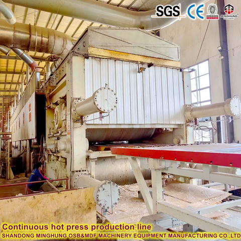 Presse chaude à forte pression continue dédiée à l'OSB