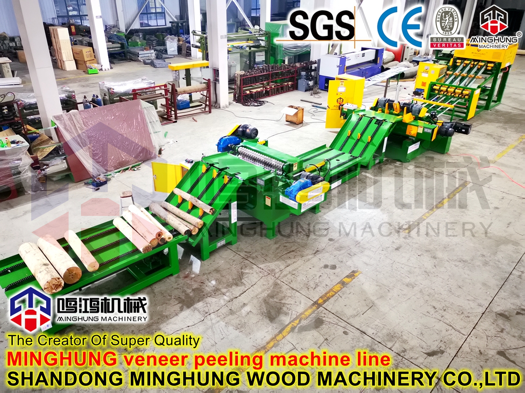 MINGHUNG Ligne d'&eacute;pluchage automatique de placage