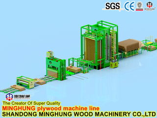 Machine de presse à chaud de placage de contreplaqué de marchandises de la Chine