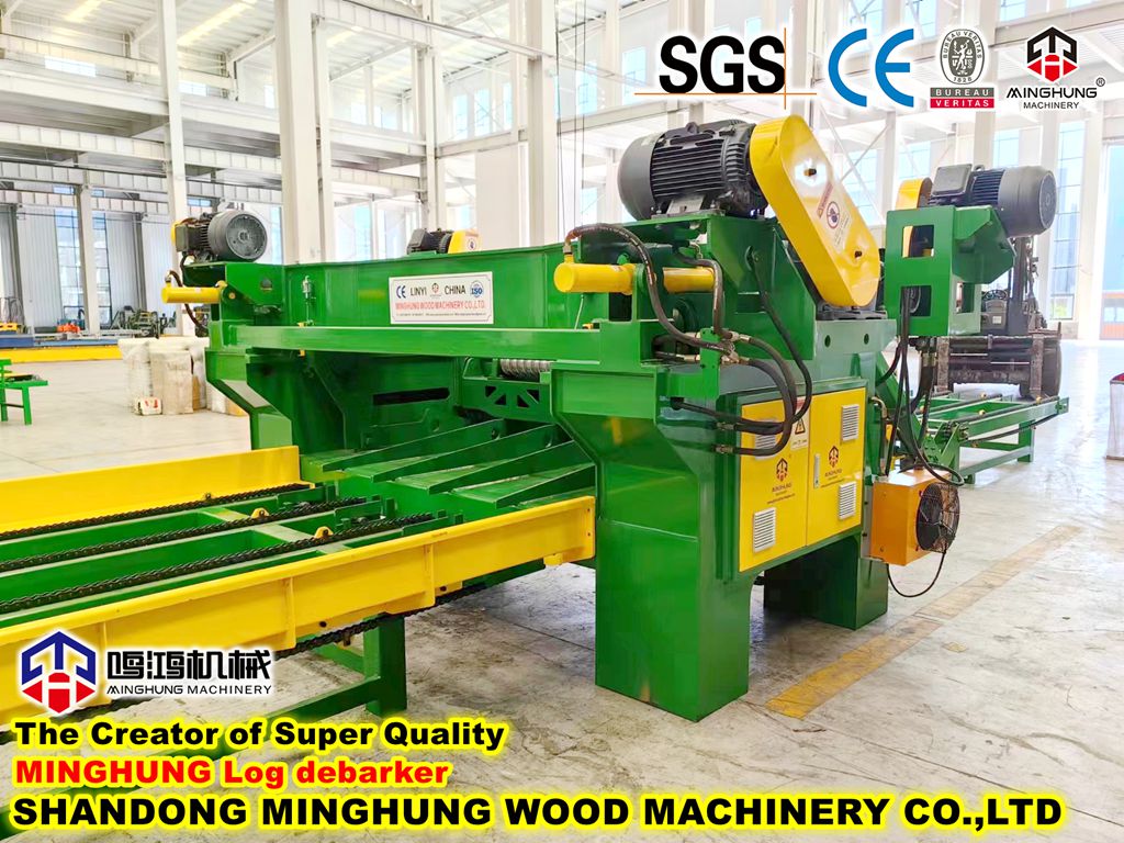 Machine d'écorceur d'arrondi d'écorce de rondins de bois de Chine avec broyeur de déchets
