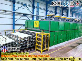 Machines à bois : Machines de séchage de mailles à rouleaux de placage de noyau pour la chaîne de production de fabrication de placage de noyau en provenance de Chine Fabricant de machines à bois Minghung