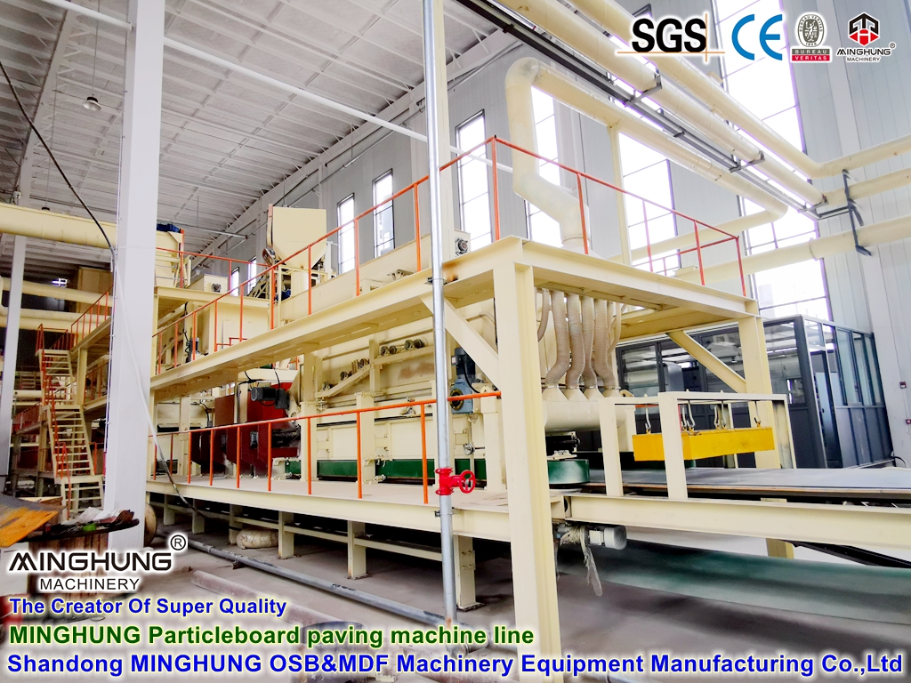 100cbm - ligne de machine de production de panneaux de particules de panneaux de particules/panneaux de particules 400cbm/OSB