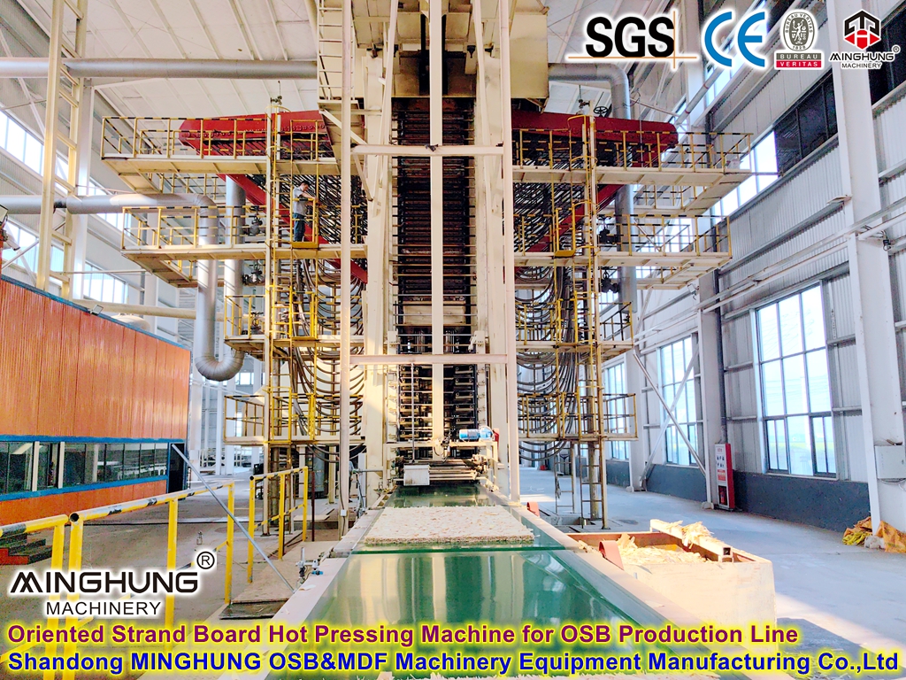 Ligne de machine de production de panneaux de particules 100-400cbm/panneaux de particules/panneau OSB