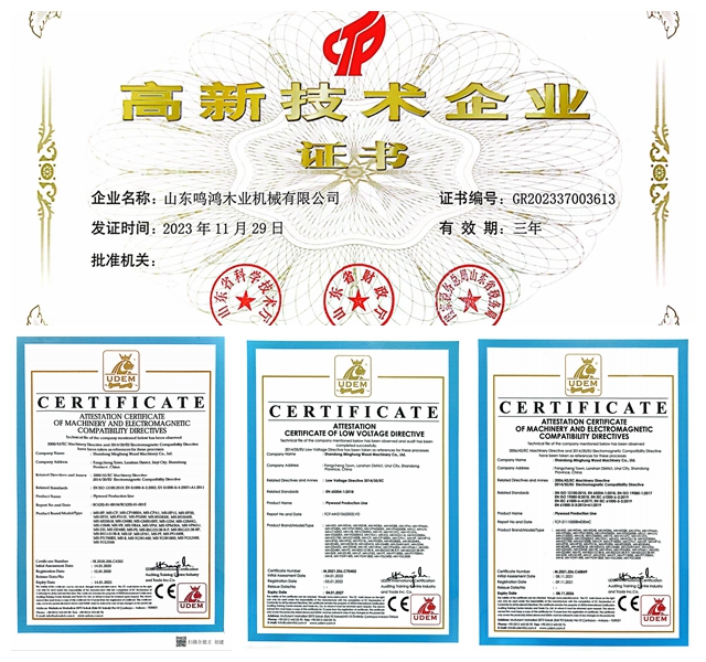MINGHUNG certificat de certification d'entreprise de haute technologie