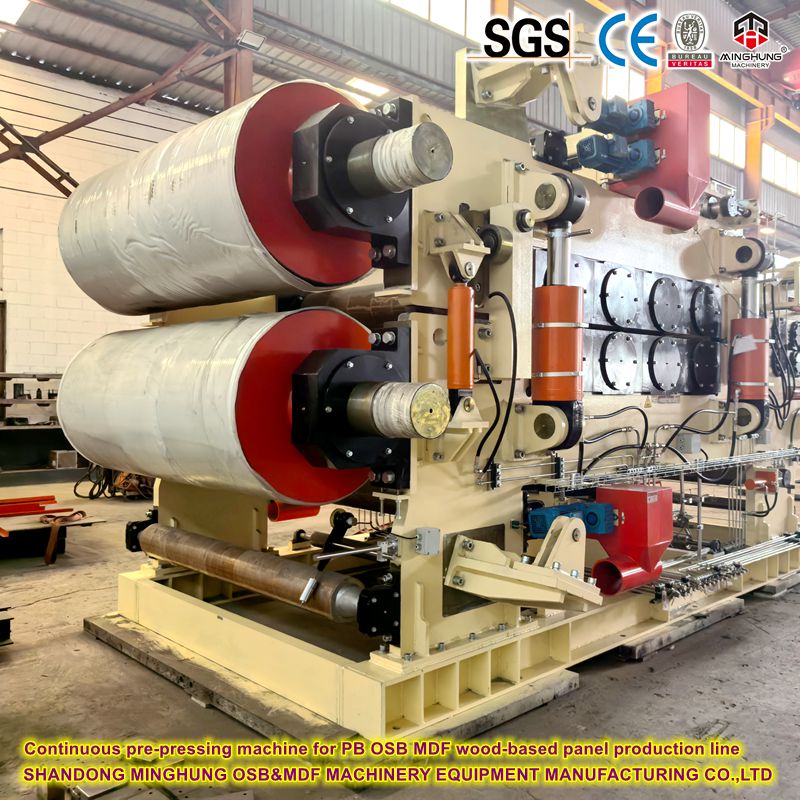 MINGHUNG Machine de pré-pressage continu pour la ligne de production de panneau basé sur le bois PB OSB MDF