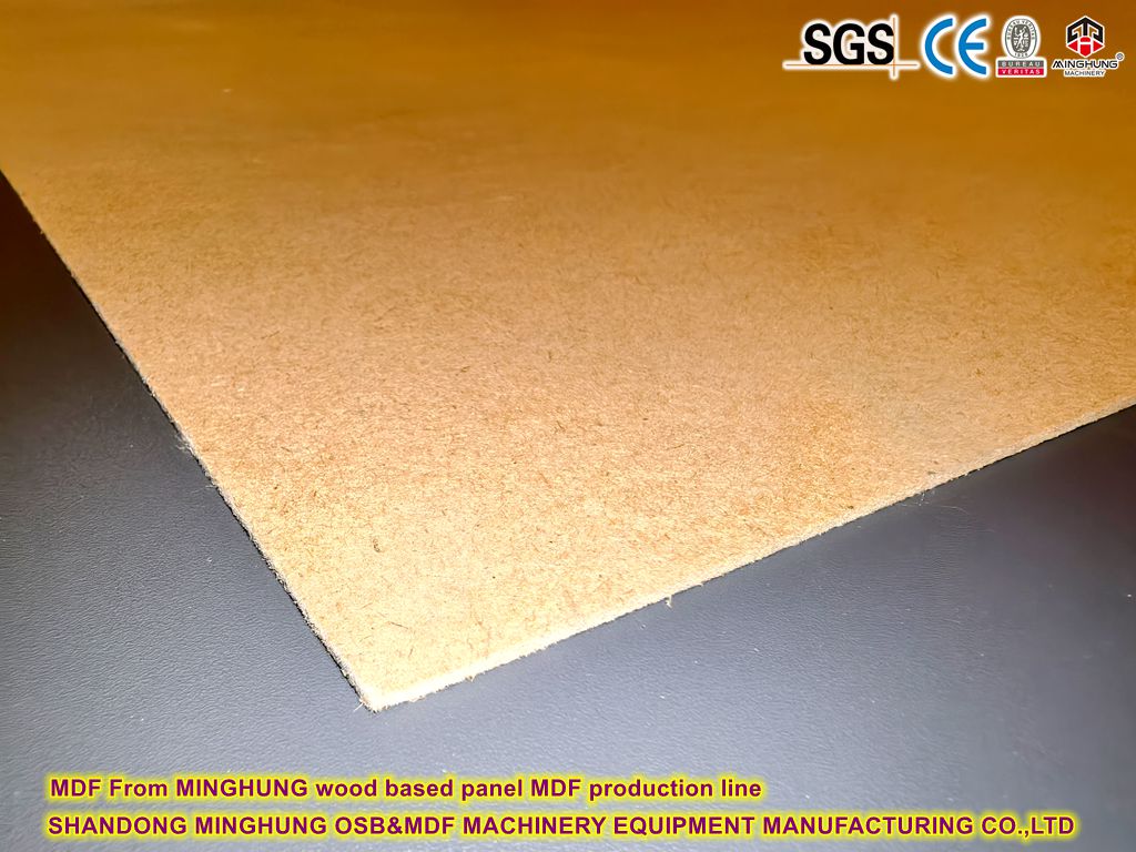 3 mm 5 mmmdf de MINGHUNG Panneau basé sur le bois Ligne de production MDF