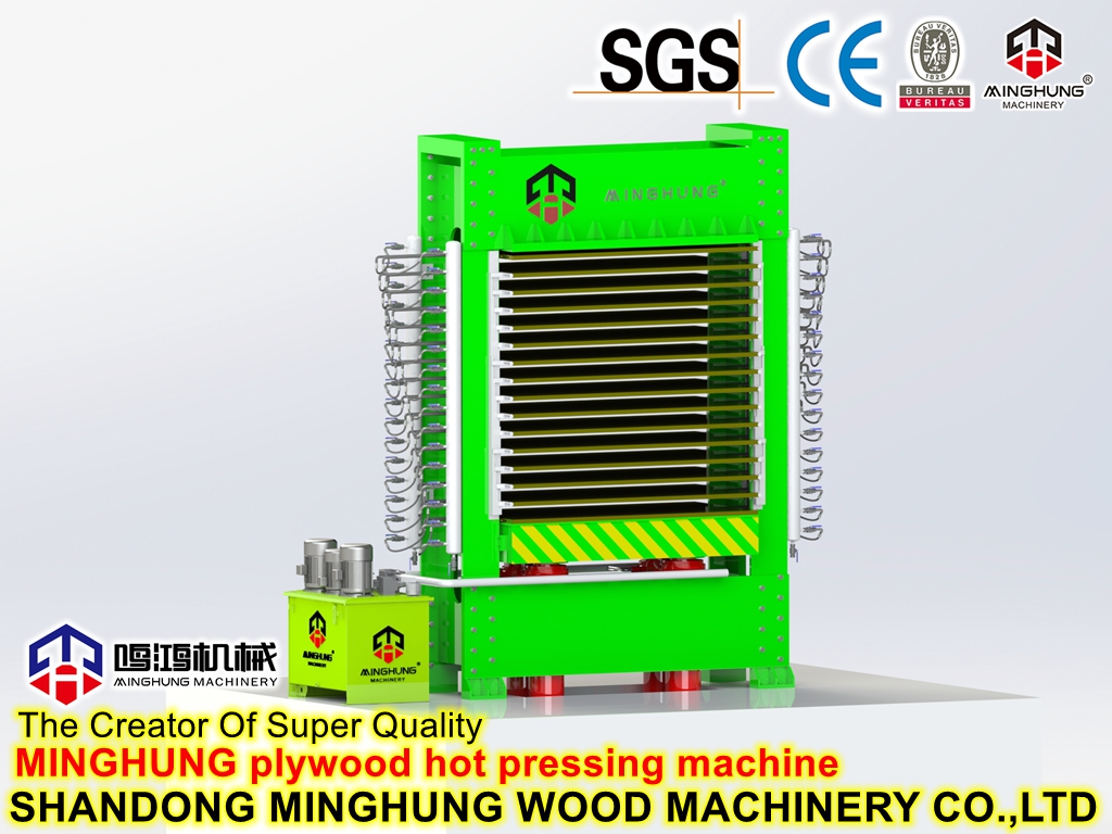 Machine de presse hydraulique Machine de presse à chaud pour la fabrication de contreplaqué de matériaux de construction