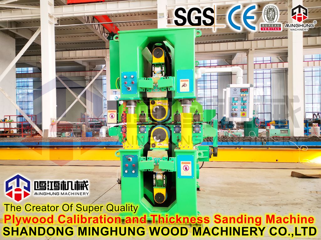 Machine de calibrage de contreplaqué double face lourde de Minghung Machinery 