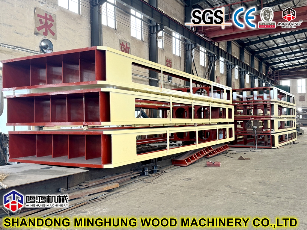 Machine de presse &agrave; chaud osb de forces de d&eacute;fense principale pour panneaux de particules