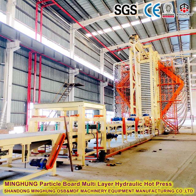 MINGHUNG Machine de pressage à chaud hydraulique multicouche pour panneaux de particules
