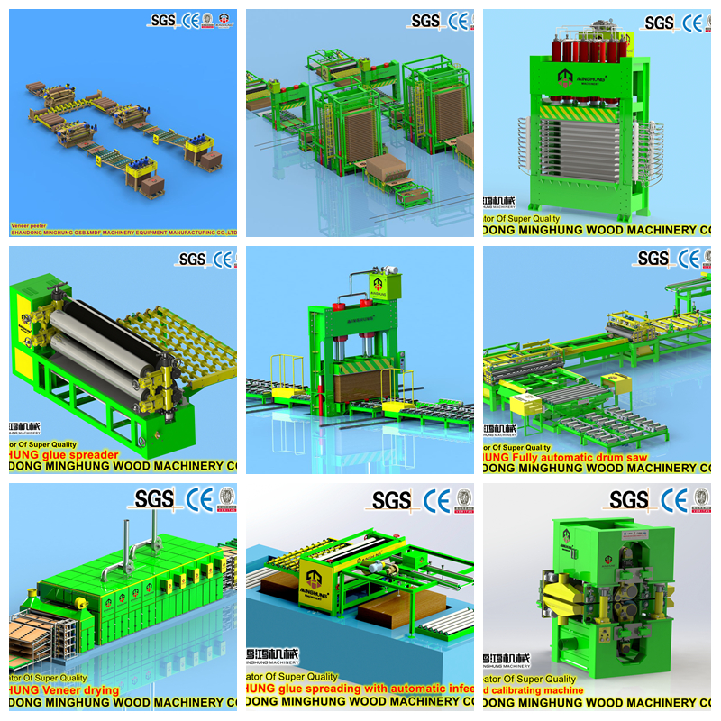 Machine de production de contreplaqu&eacute;