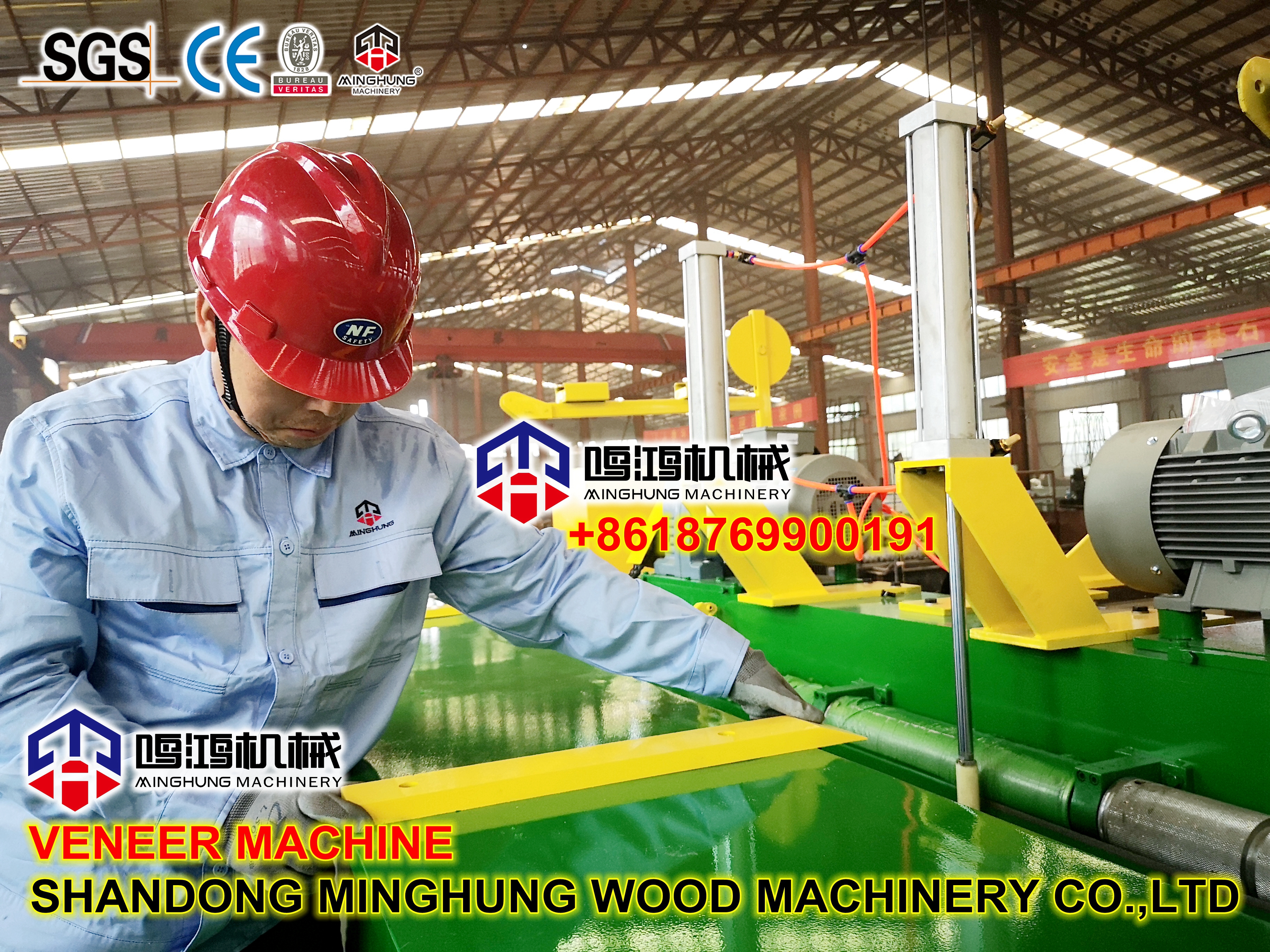 usine de machines à éplucher les placages