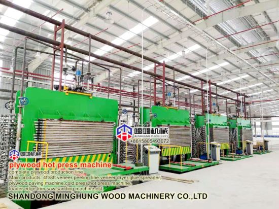 Production de machines de fabrication de presse à chaud en contreplaqué