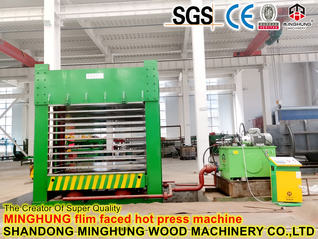Machine de fabrication de contreplaqué Presse à chaud hydraulique