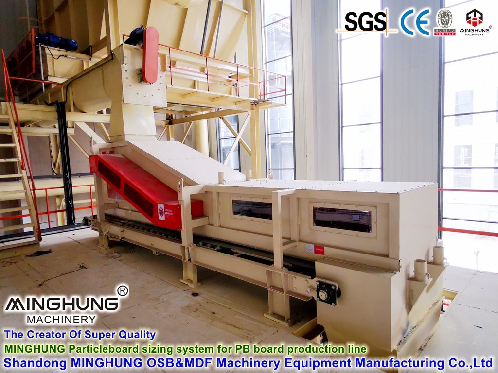 Fabrication de ligne de production HDF MDF OSB en Chine : mélangeur de colle pour panneaux de particules