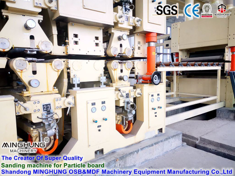 Machine de ponçage à large bande robuste/Machine de calibrage du bois à large bande pour la Production de panneaux de particules OSB MDF HDF LVL 