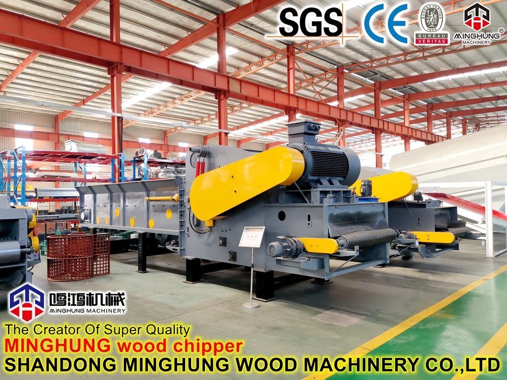 machine à déchiqueter en bois de tambour 