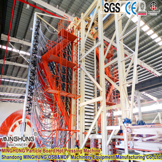  50 000 m³ par an ligne de panneaux de particules avec presse multicouche 