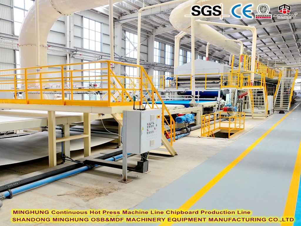 MINGHUNG Ligne de production de panneaux de panneaux de ligne de machine à pression à chaud continu