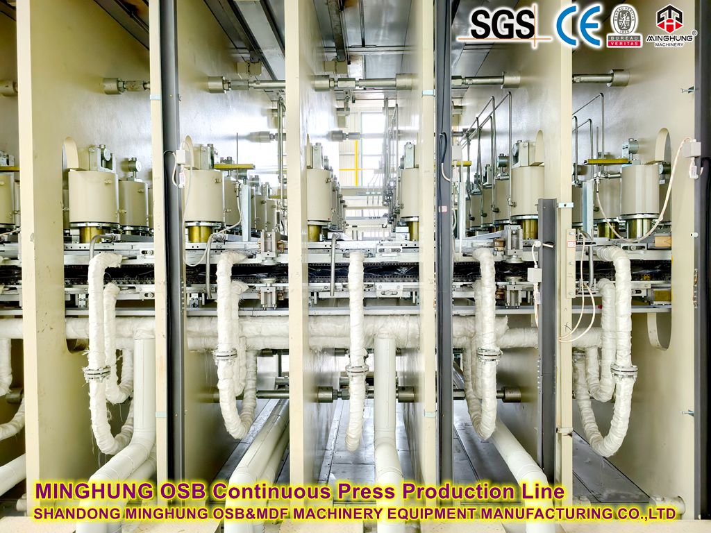 Ligne de production continue de presse à chaud en continu