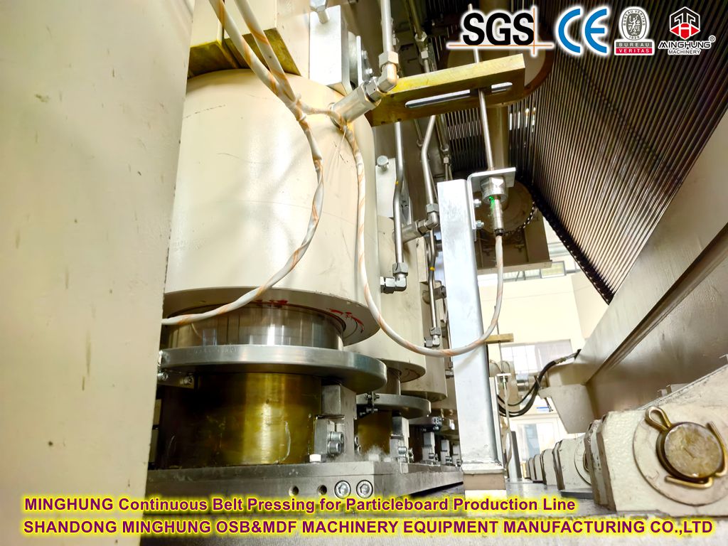 MINGHUNG Courroie continue en appuyant sur la ligne de production des panneaux de particules