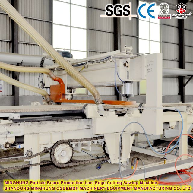 Machine de sciage de coupe de ligne de production de cartes de particules