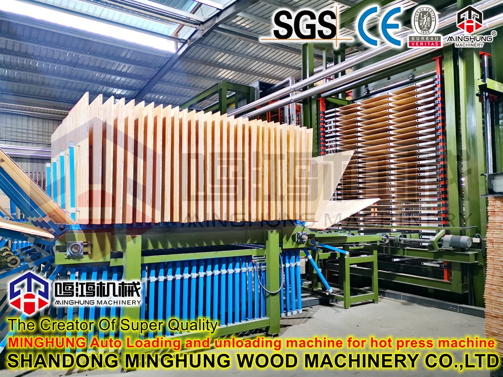 30layers auto unloading for plywood hot press machine