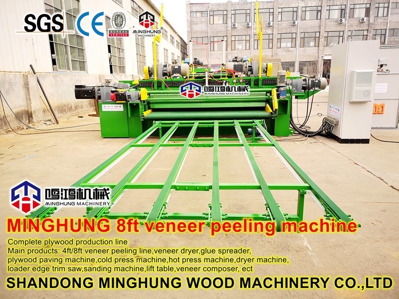 Machine à éplucher les bûches de 2700 mm pour la fabrication de meubles en bois
