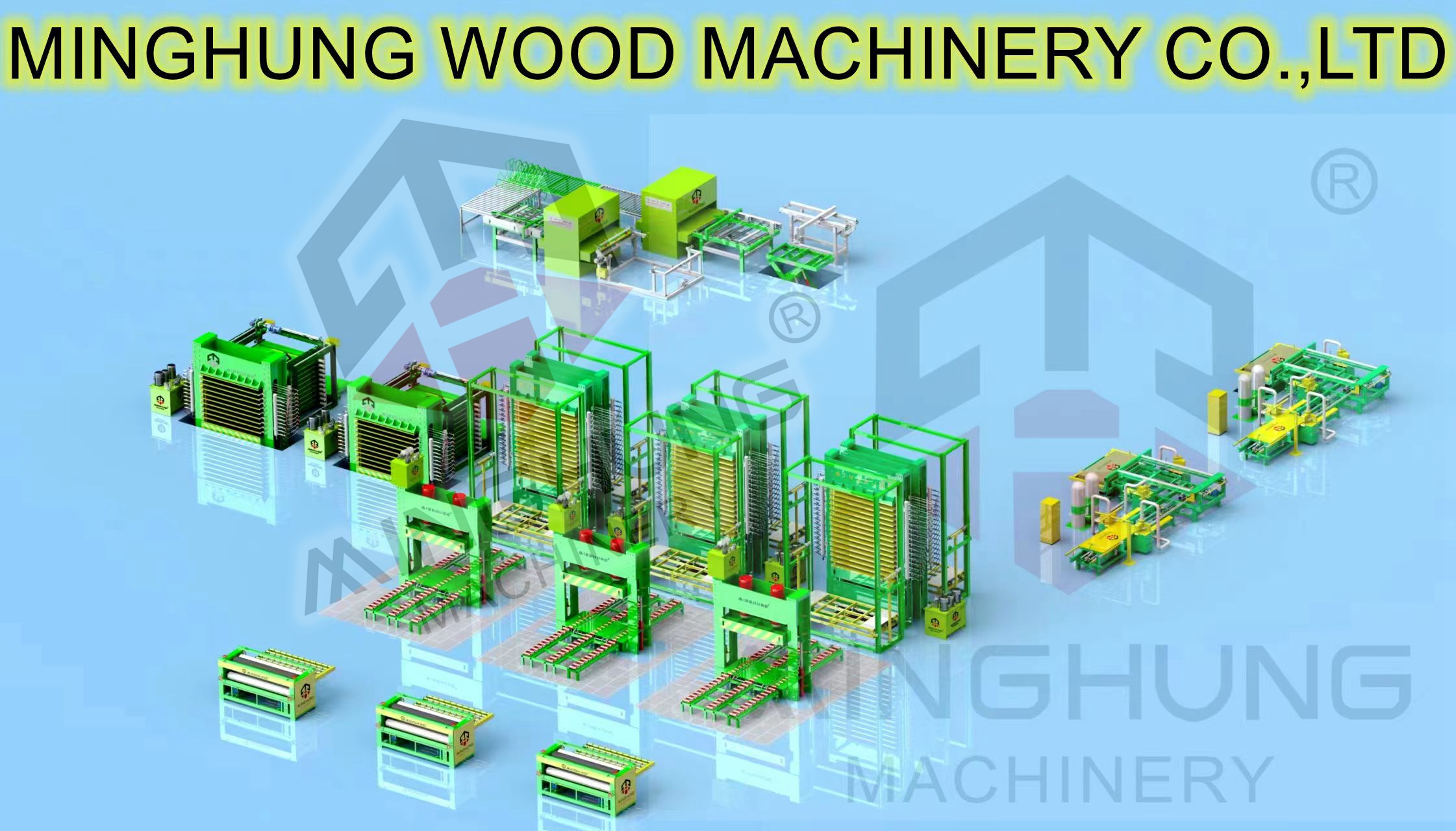 Chine MINGHUNG machine à contreplaqué