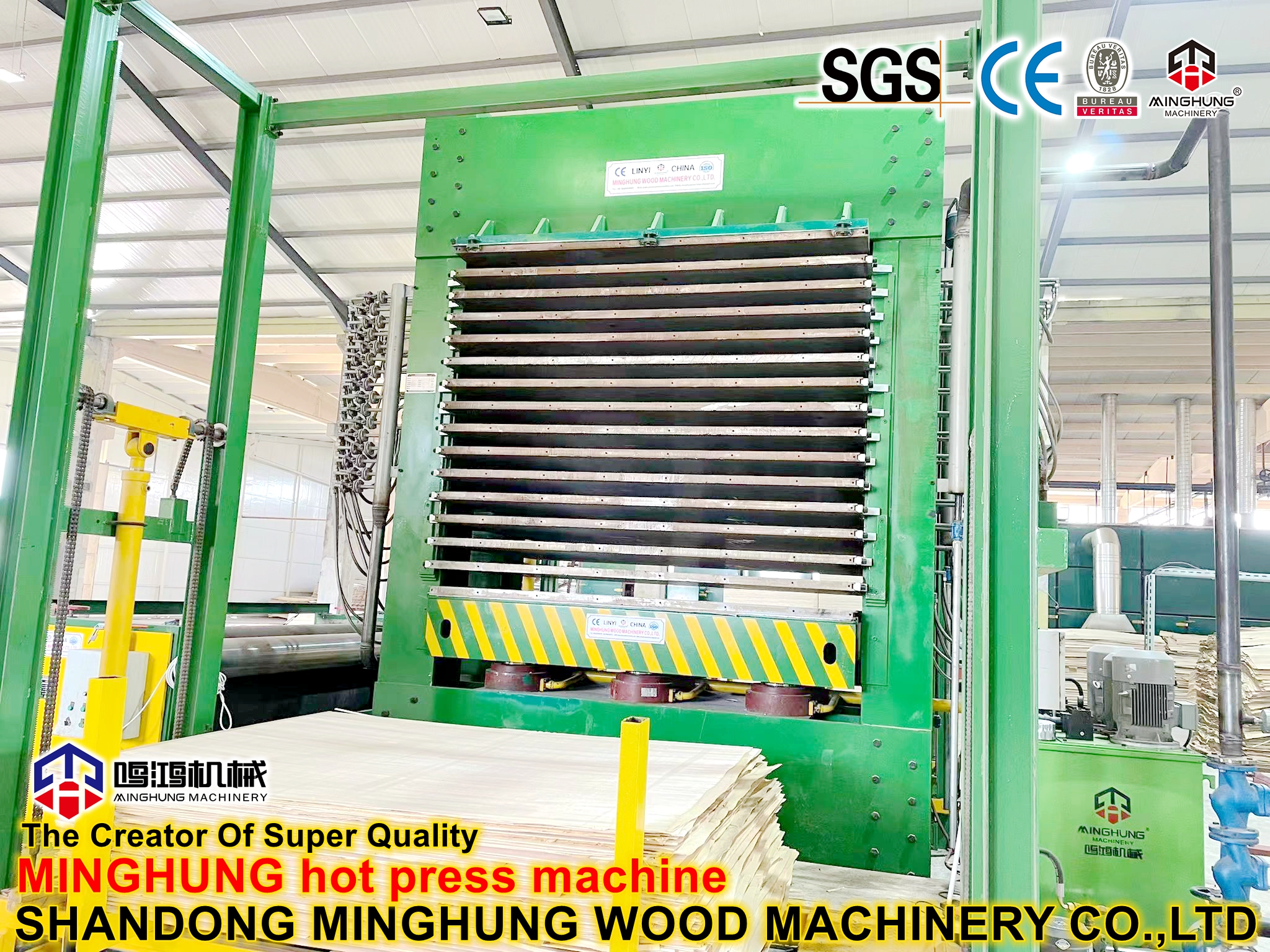 Machine de contreplaqué Machine de presse à chaud pour contreplaqué stratifié commercial