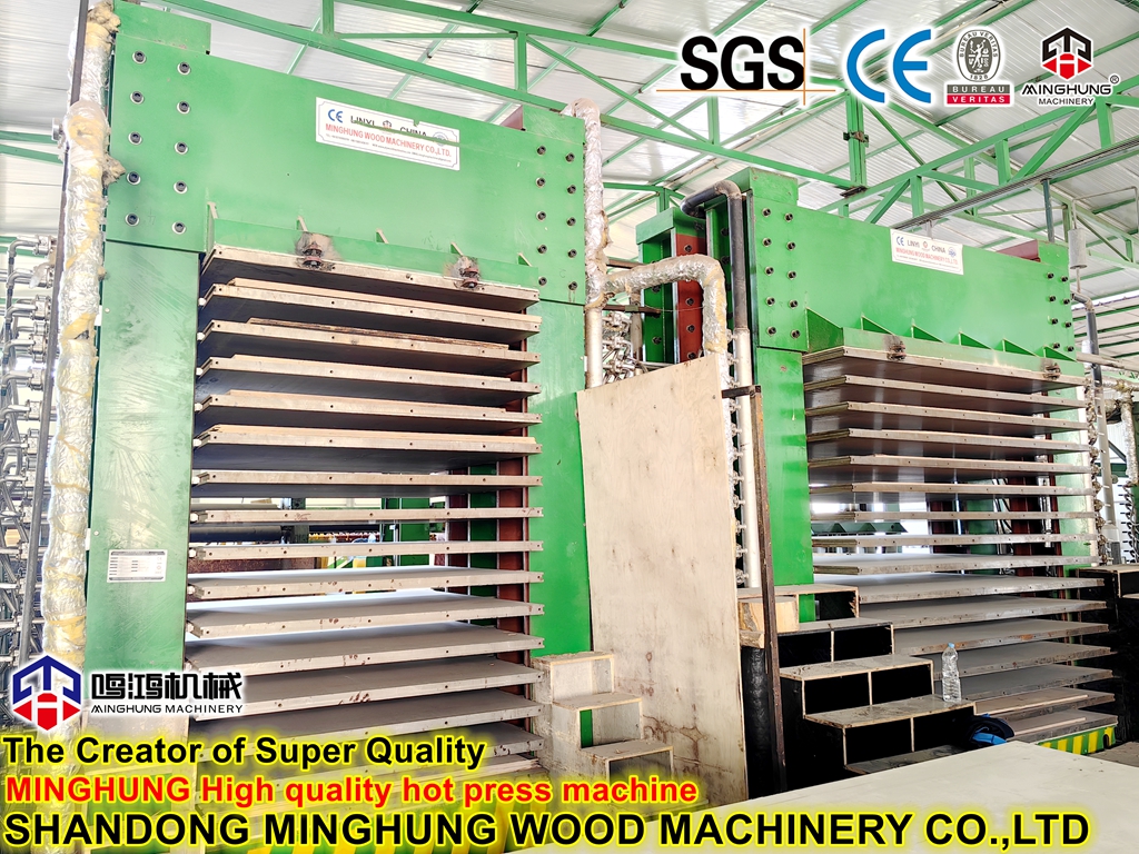 Machine de presse à chaud de contreplaqué de 1700 * 2200 mm de l'usine de Chine