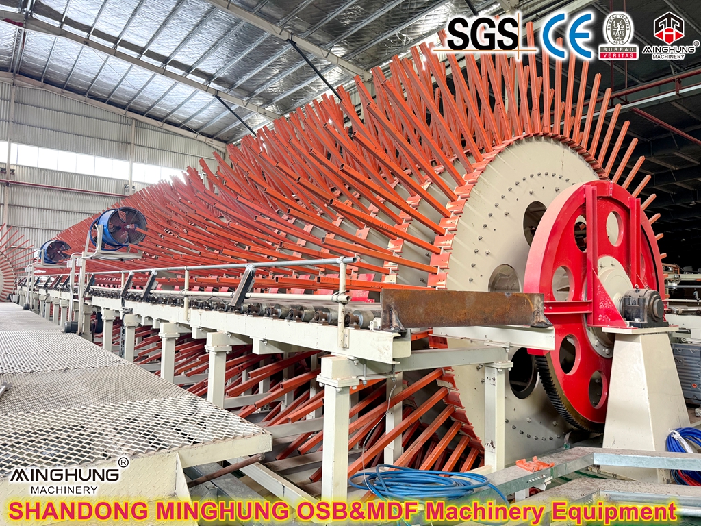 Cadre de refroidissement pour la machine &agrave; pression &agrave; chaud de panneaux de particules