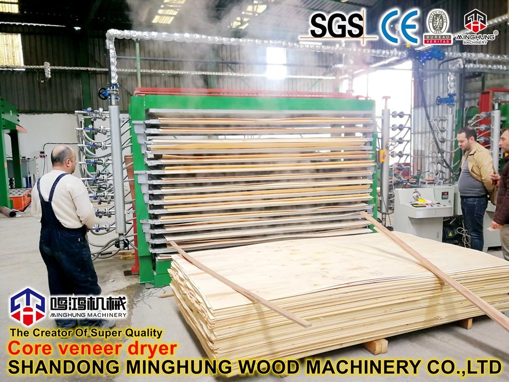 Machine de séchage de placage pour machine à bois