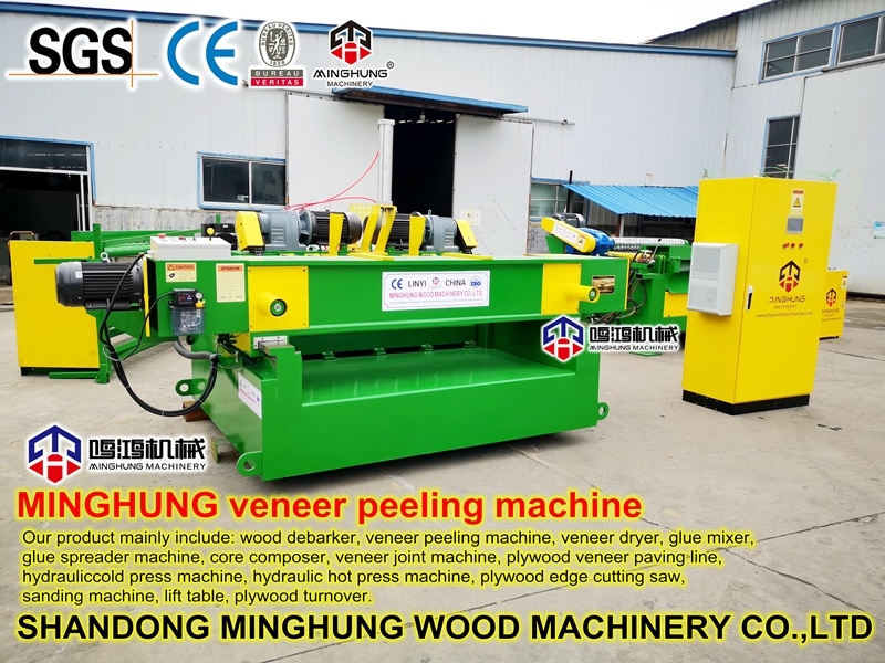 Machine de tranchage et d'épluchage de placage d'ingénierie à coupe rotative pour machines de scierie