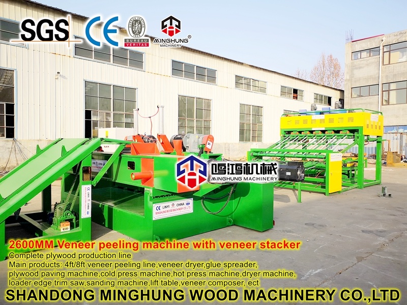 Machine de traitement de grumes pour la fabrication de placage de bois