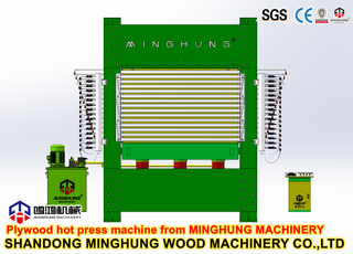 Machine de presse à chaud de contreplaqué stratifié par mélamine avec le bon plateau chaud