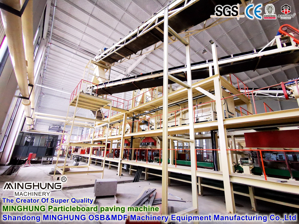 Panneau de particules standard orienté fabricant professionnel, panneau solide laminatif OSB/Pb/Lsb, ligne de production de machines pour panneaux de bois