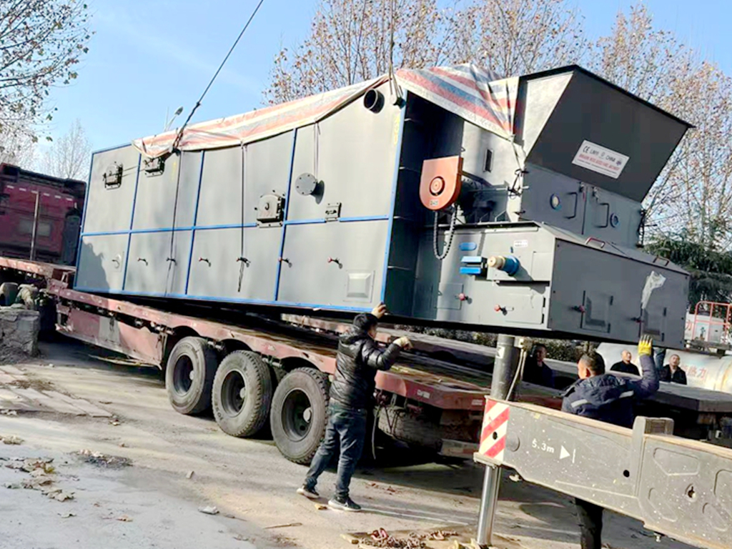 Livraison de chaudi&egrave;re &agrave; fioul caloporteur 