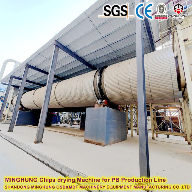 MINGHUNG Chips Drying Machine pour la ligne de production PB