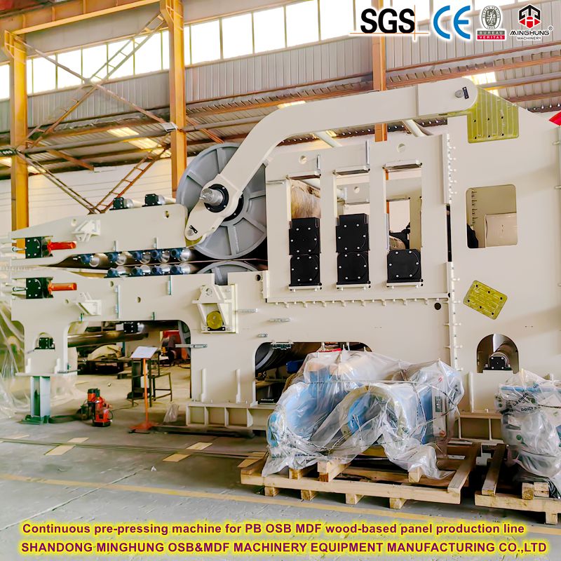 Machine de pré-pression continue pour PB OSB MDF Wood Based Panel Production Line